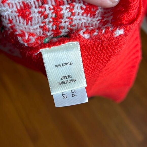 Self Esteem Ugly Cristmas "Feliz Navidog" Sweater Frenchie Bull Dog  & Scarf Plu - Picture 6 of 8